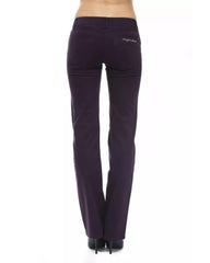 Ungaro Fever Women's Purple Cotton Jeans & Pant - W30 US