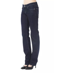 Ungaro Fever Women's Blue Cotton Jeans & Pant