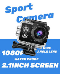 Action Camera 4K HD 16MP WiFi Waterproof 30M Sports Camera With 140å¡ Wide Angle BLACK COLOUR