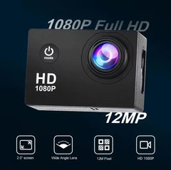 Action Camera 4K HD 16MP WiFi Waterproof 30M Sports Camera With 140å¡ Wide Angle BLACK COLOUR