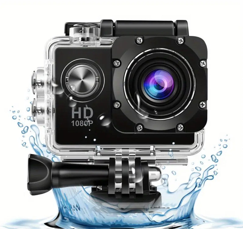 Action Camera 4K HD 16MP WiFi Waterproof 30M Sports Camera With 140å¡ Wide Angle BLACK COLOUR