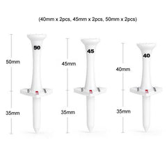 6Pcs Golf Tee Holder Multi Purpose Aimable Direction Tees