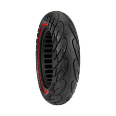Ninebot Max G30 Scooter Tire - 10x2.5 Inch Solid Rubber Red Line