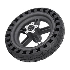 Shock-absorbing Honeycomb Tire for Xiaomi M365 Electric Scooter with 8.5 Rear Wheel - Black Hub