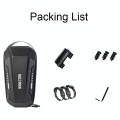 Convenient Folding Bike Front Bag - Durable Eva Shell - Quick Release - Gd9X 2L