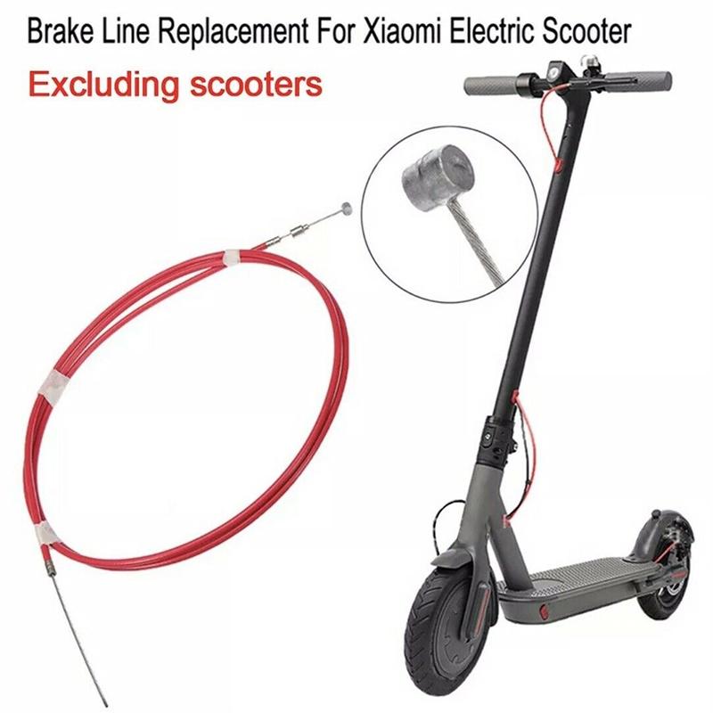 2-pack Rear Disc Brake Cable for Xiaomi Mijia M365 Electric Scooter - Red