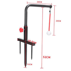 Portable Golf Swing Trainer Indoor / Outdoor Black