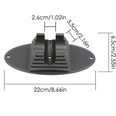 Children's Bicycle Parking Rack - Fixed Scooter Wheel Pad Black