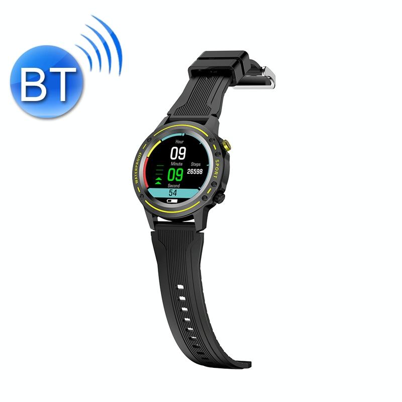 Waterproof Bluetooth Bracelet With Hr And Temperature Tracking - Yellow