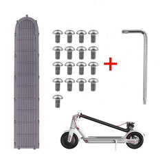 17-piece Battery Compartment Base Plate Set for Xiaomi Mijia M365 Pro - White Plum Screw