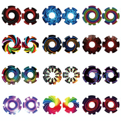 Waterproof Sticker for Xiaomi M365 Scooter Motor - 1 Pair - Colorful 2