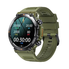 1.39 Inch Heart Rate / Blood Pressure / Blood Oxygen Monitoring Smart Calling Watch - Gray