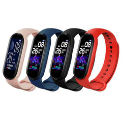 Advanced Health Tracker With Heart Rate Blood Pressure And Sleep Monitoring - Red