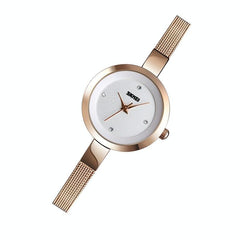 Lightweight Steel Band Women Quartz Watch - Business Casual - Golden