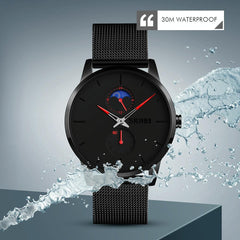 Men Simple Business Sports Watch - Quartz Movement - Green