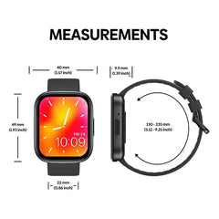 2.15 Inch Ip68 Waterproof Fitness Smart Watch Starlight Silver