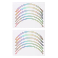 Blue Wheel Hub Sticker Set for Scooter / Bike / Electric Vehicle 2 Pcs - Blue