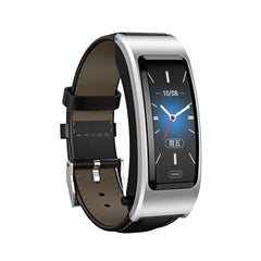 Bluetooth Sleep Heart Monitor Bracelet - B7 - Gold + Black Silicone Strap