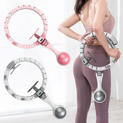 Vibe Geeks 360 Degree Smart Infinity Intelligent Hula Hoop - Gray 1 Adjustable Suction