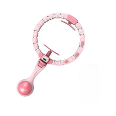 Vibe Geeks 360 Degree Smart Infinity Intelligent Hula Hoop - Pink 3  Adjustable Suction