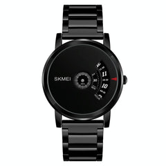 Stylish 30m Waterproof Quartz Watch with Stainless Steel Band - Silver