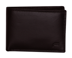 Futura Mens RFID Slim Leather Wallet - Brown