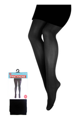 PANTYHOSE Tights Stockings Hosiery Womens Ladies Plain Colours - Black - One Size Fits Most