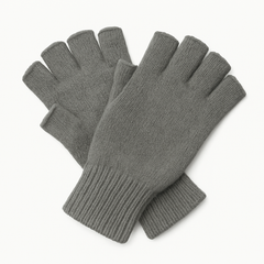 DENTS 3M THINSULATE Polar Fleece Fingerless Gloves Warm Knitted Insulation - Charcoal