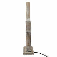 33cm Bamboo Star LED Table Lamp Light Modern Bedside - Antique Timber