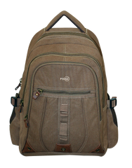 FIB Washed Canvas Backpack Bag in Khaki
