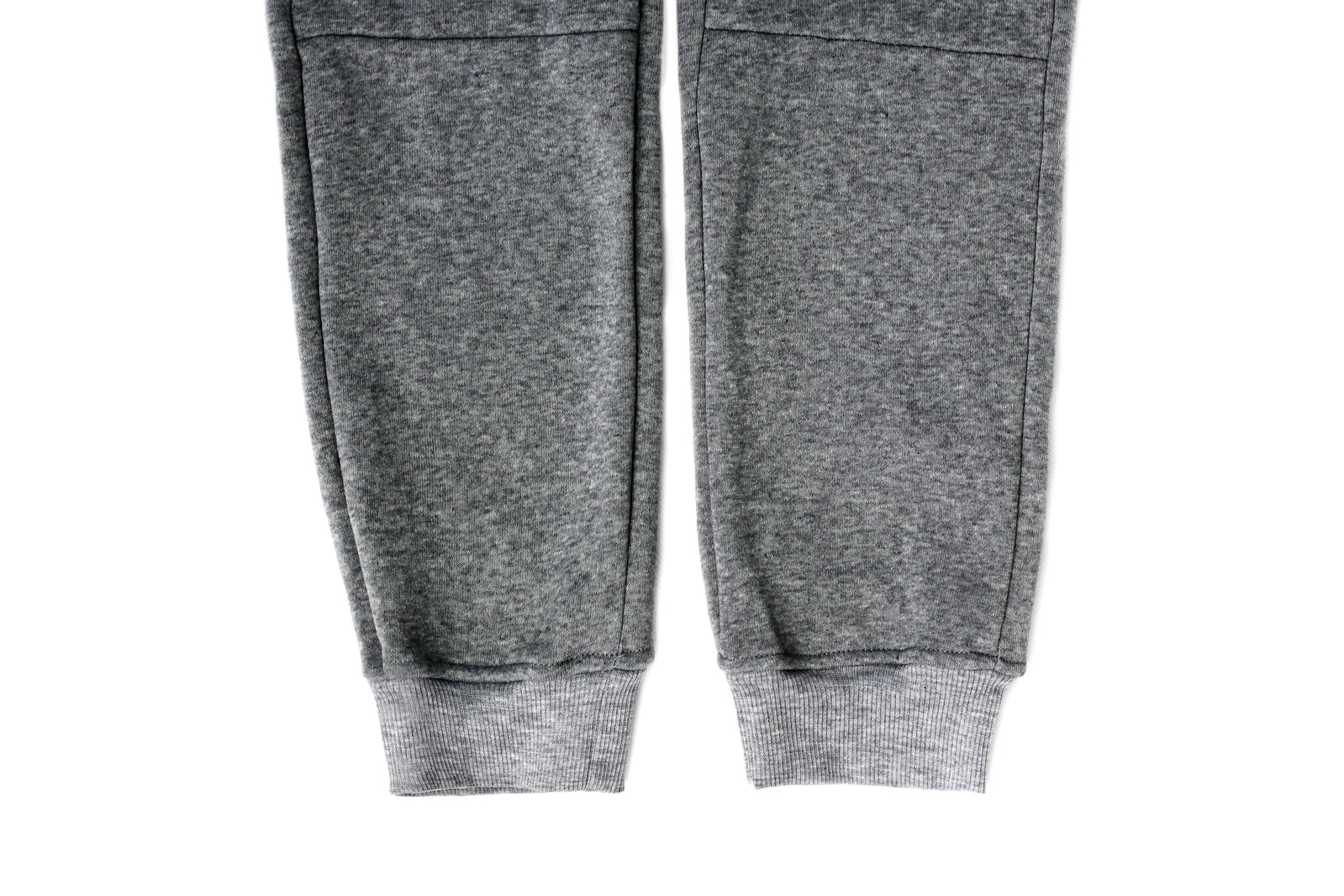 Mens Skinny Track Pants Joggers Trousers Gym Casual Sweat Cuffed Slim Trackies Fleece - Heather Grey - 3XL