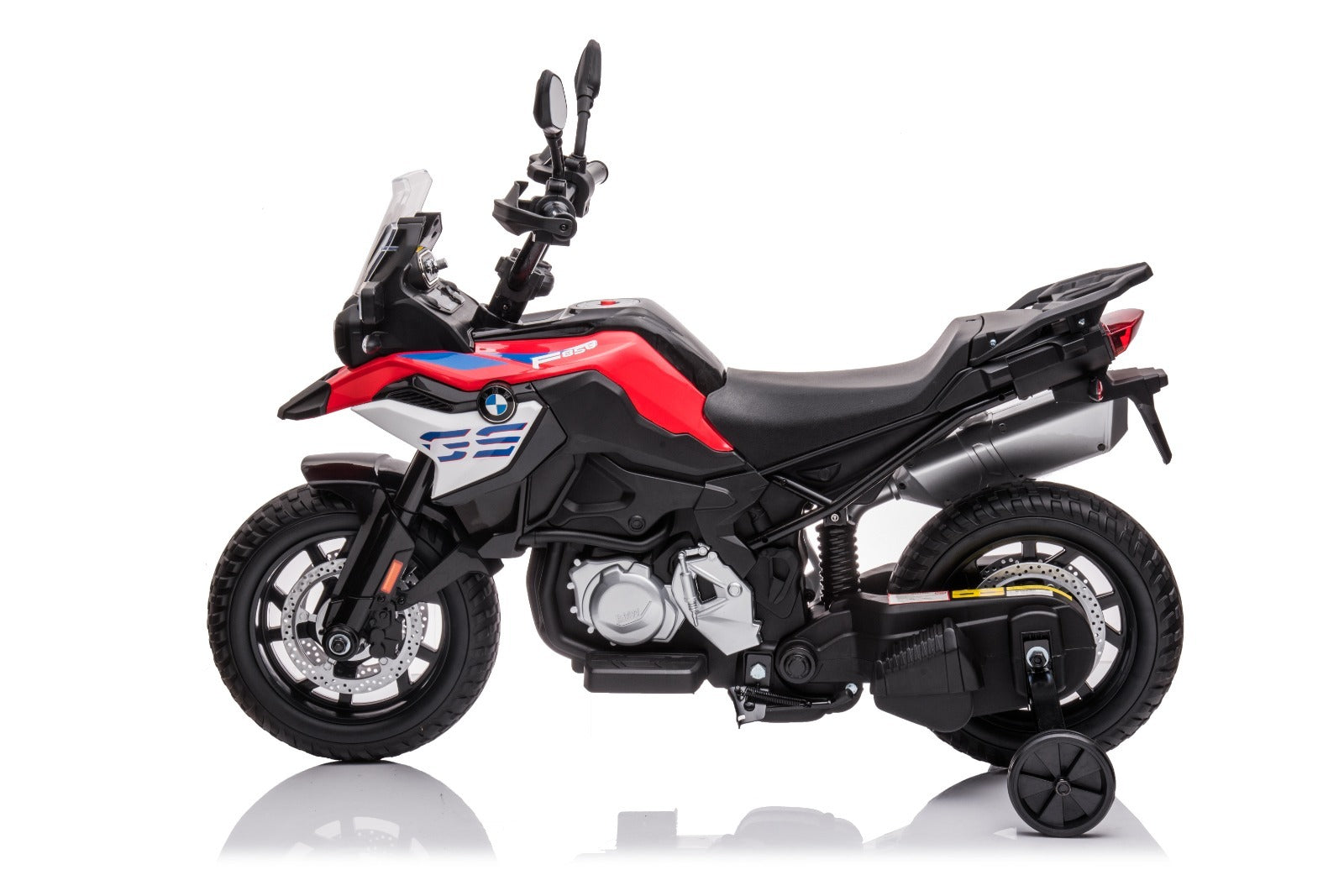 Kids Ride On Motorbike Licensed BMW F850GS Adventure Touring 12V Battery- Red-NSW_Metro