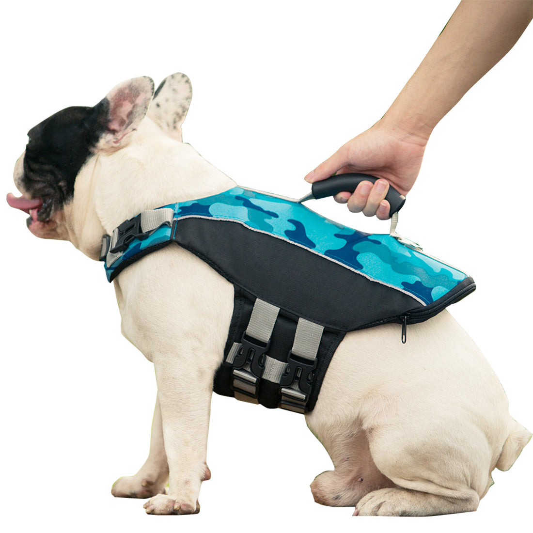 Ondoing Dog Life Jacket Lifesaver Pet Safety Vest Swimming Boating Float Aid Buoyancy-NT_Metro