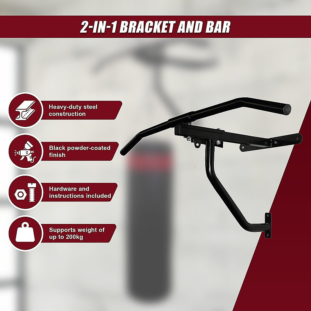 Wall Chin Up Pull Up Bar Punching Bag SpeedBall Station-WA_Rural