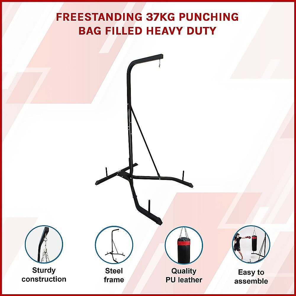 Freestanding 37kg Punching Bag Filled Heavy Duty-NT_Rural