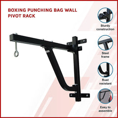 Boxing Punching Bag Wall Pivot Rack-WA_Metro