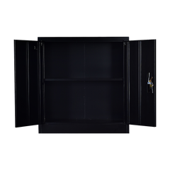 Two-Door Shelf Office Gym Filing Storage Locker Cabinet Safe-TAS_Metro