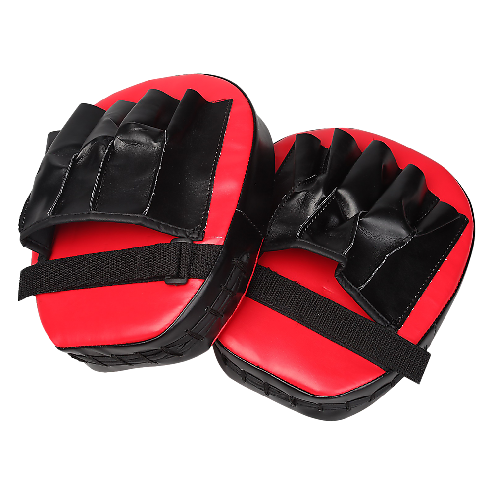 2 x Thai Boxing Punch Focus Gloves Kit Training Red & Black-ACT