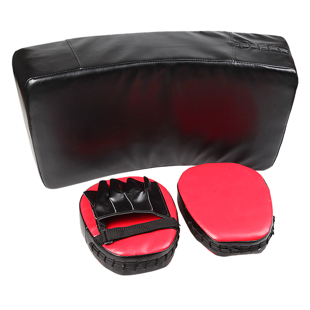 Kicking Boxing Sparring Shield & Punching Pad Mitts Combo-VIC_Metro