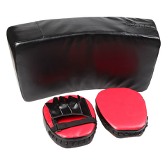 Kicking Boxing Sparring Shield & Punching Pad Mitts Combo-VIC_Metro