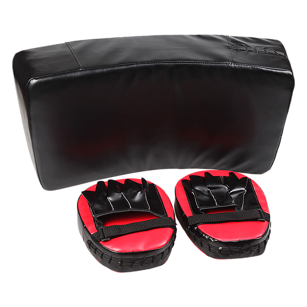 Kicking Boxing Sparring Shield & Punching Pad Mitts Combo-TAS_Metro