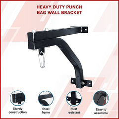 Heavy Duty Punch Bag Wall Bracket-QLD_Metro