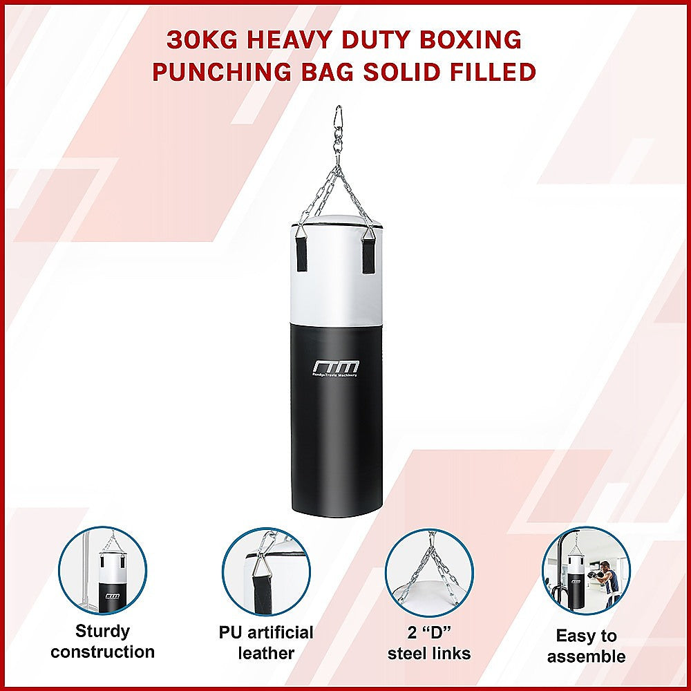 30kg Heavy Duty Boxing Punching Bag Solid Filled-ACT