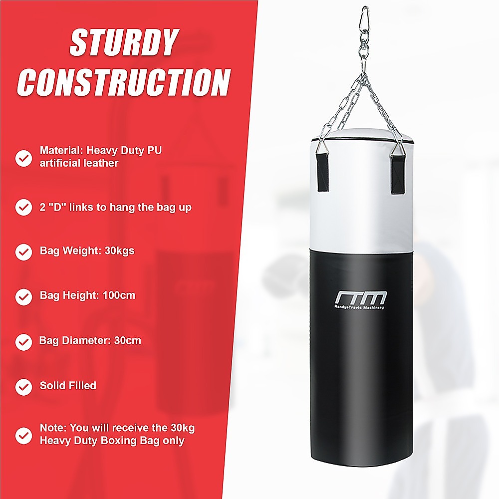 30kg Heavy Duty Boxing Punching Bag Solid Filled-ACT