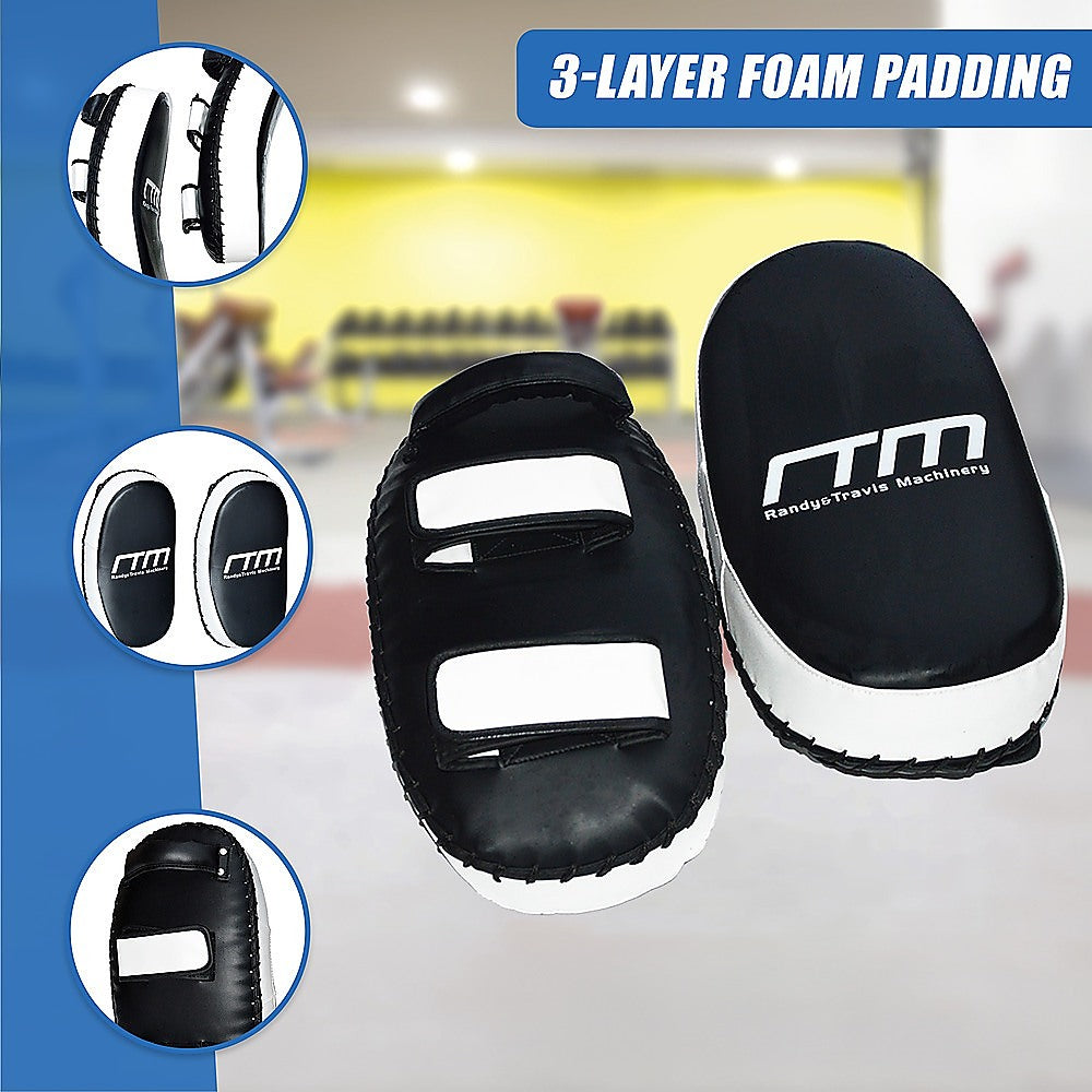 MMA Kick Boxing Pads Curved Strike Shield Punching Bag Focus Arm Muay Thai-ACT