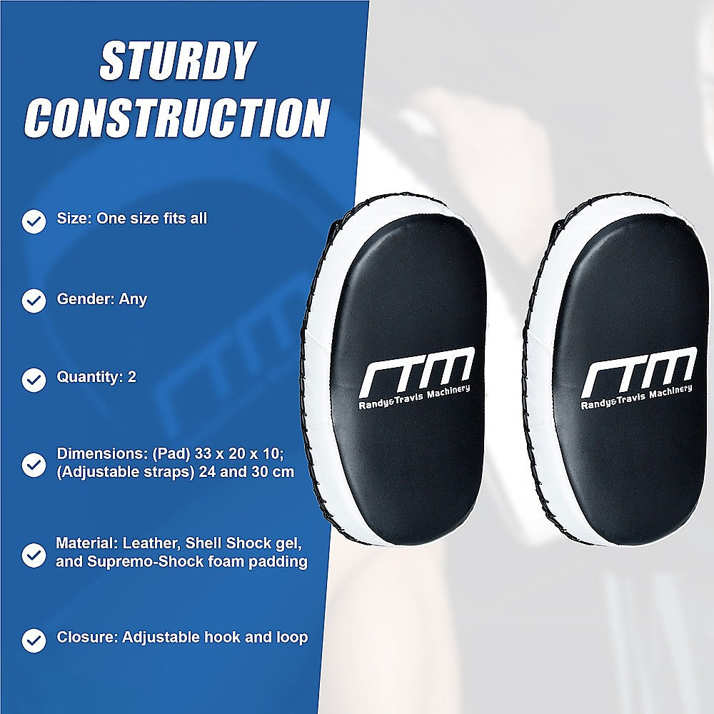 MMA Kick Boxing Pads Curved Strike Shield Punching Bag Focus Arm Muay Thai-TAS_Metro