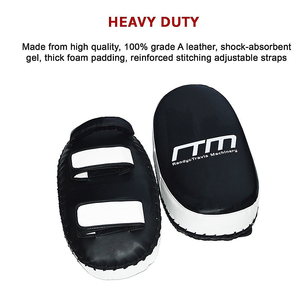 MMA Kick Boxing Pads Curved Strike Shield Punching Bag Focus Arm Muay Thai-NT_Rural