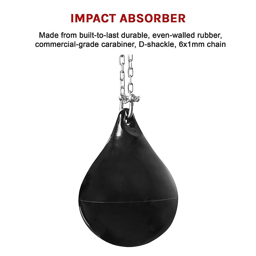 30L Water Punching Bag Aqua with D-Shackle and Chain-TAS_Metro