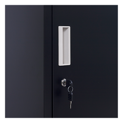 2-Door Vertical Locker for Office Gym Shed School Home Storage-NT_Metro