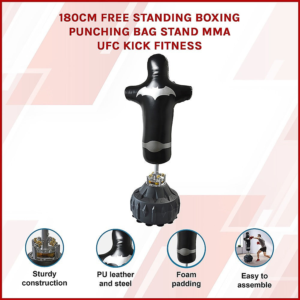 180cm Free Standing Boxing Punching Bag Stand MMA UFC Kick Fitness-ACT